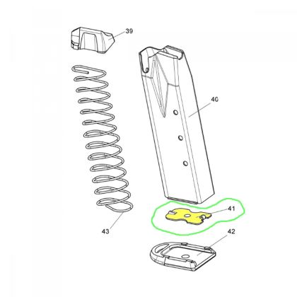 Západka dna zásobníku - Walther P99