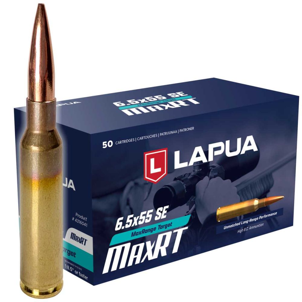 Náboj Lapua 6,5x55 SE MaxRange Target, OTM, 9,3 g, 144 gr (GB582)
