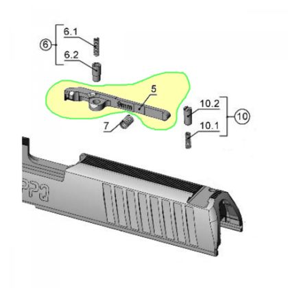 Vytahovac .40SW - Walther PPQ