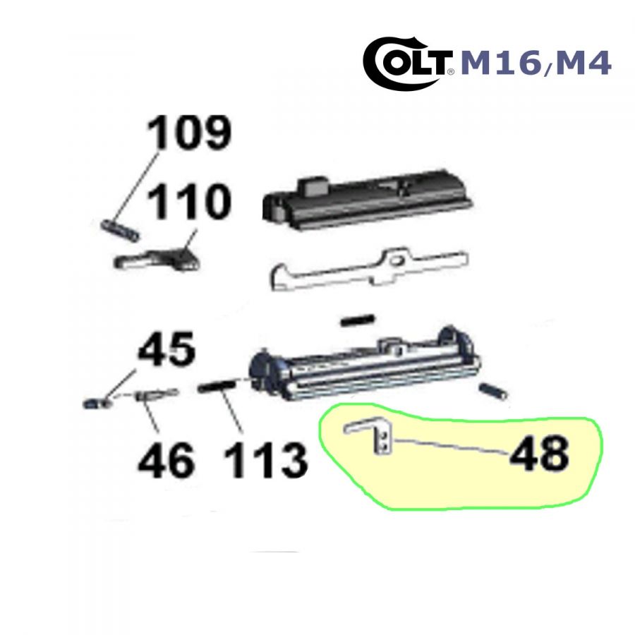 Vyhazovac Walther Colt M4/M16