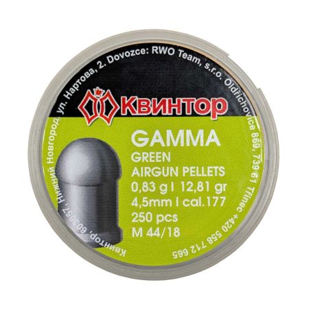Diabolo Kvintor Gamma Green 4,5 mm (.177), 250 ks