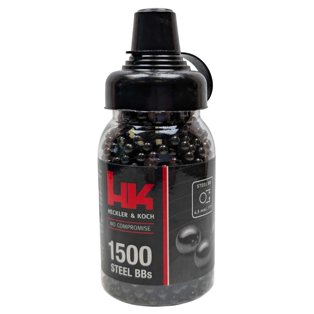 Ocelové broky Heckler & Koch Steel BBs, 4,5mm, 1500 ks