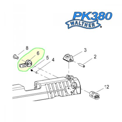 Pácka pojistky pravá - Walther PK380
