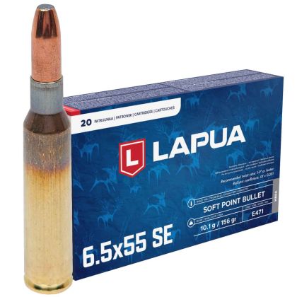 Náboj Lapua 6,5x55 SE MEGA, SP, 10,10 g, 155 gr