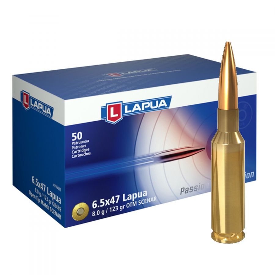 Náboj Lapua 6,5x47 Lapua SCENAR, GB489, OTM, 8,00g, 123gr