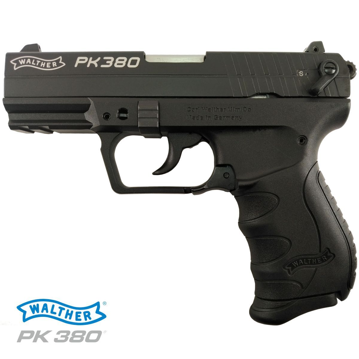 Walther PK380, pistole samonabíjecí ráže 9 mm Browning / 380 ACP, cerná