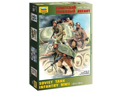 Zvezda - 3544 - Soviet Tank Infantry WWII 1:35 | SvětModelářů.cz