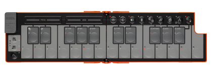 KORG nanoKEY Fold Lava Orange