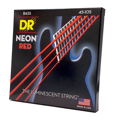 DR Strings Neon Red NRB-45