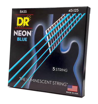 DR Strings Neon Blue NBB5-45