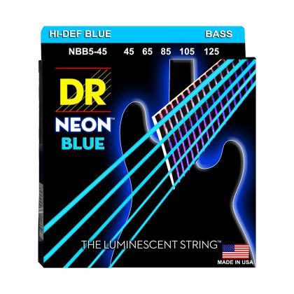 DR Strings Neon Blue NBB5-45
