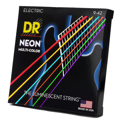 DR Strings Neon Multi-Color NMCE-9