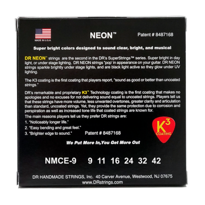 DR Strings Neon Multi-Color NMCE-9