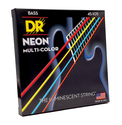 DR Strings Neon Multi-Color NMCB-45