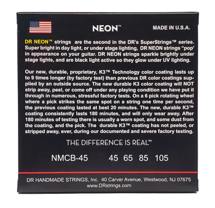 DR Strings Neon Multi-Color NMCB-45