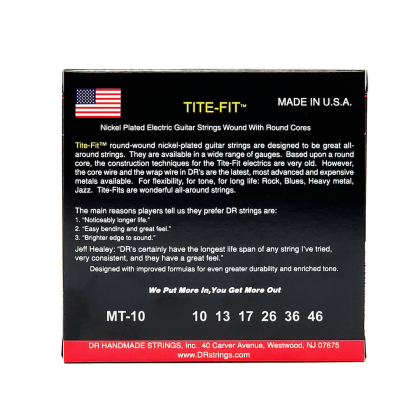 DR Strings Tite-Fit MT-10