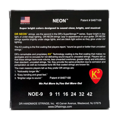 DR Strings Neon Orange NOE-9