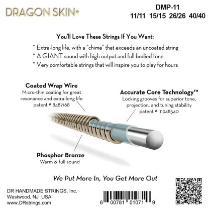 DR Strings Dragon Skin+ DMP-11