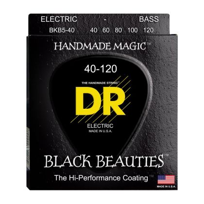 DR Strings Black Beauties BKB5-40