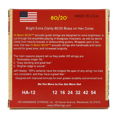 DR Strings Hi-Beam 80/20 HA-12