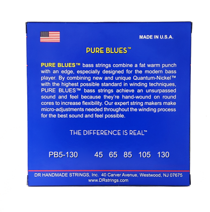 DR Strings Pure Blues PB5-130