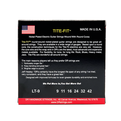 DR Strings Tite-Fit LT-9