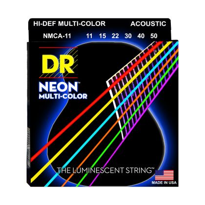 DR Strings Neon Multi-Color NMCA-11