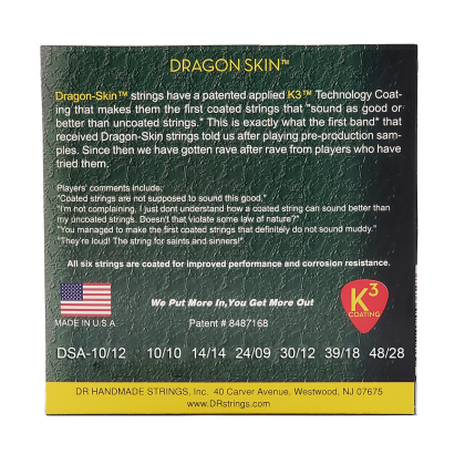 DR Strings Dragon Skin DSA-10/12
