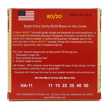 DR Strings Hi-Beam 80/20 HA-11