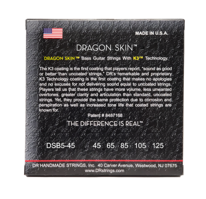 DR Strings Dragon Skin DSB5-45