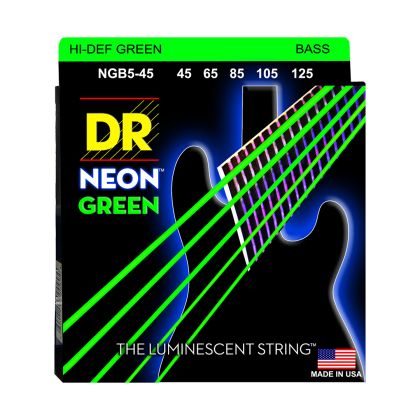 DR Strings Neon Green NGB5-45
