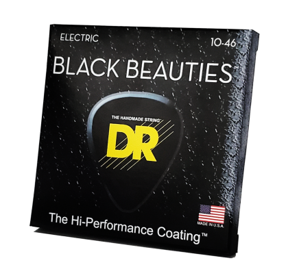 DR Strings Black Beauties BKE-10