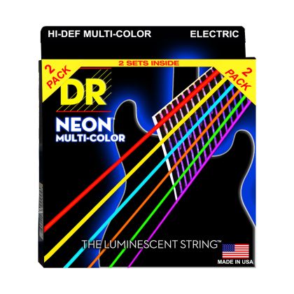 DR Strings Neon Multi-Color NMCE-2/10