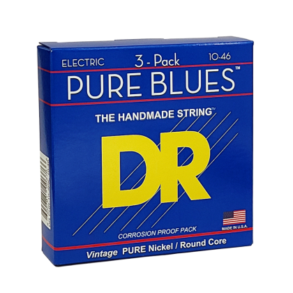 DR Strings Pure Blues PHR-10-3PK