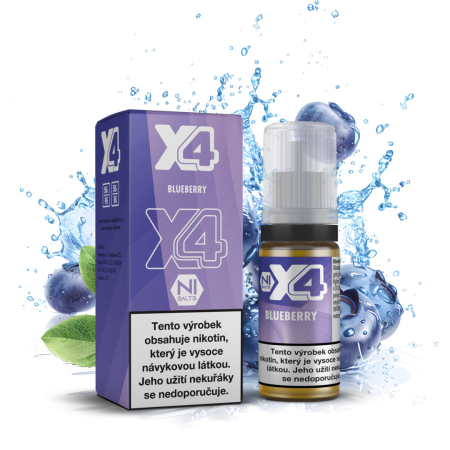 X4 Bar Juice Blueberry (Borůvka) 10ml