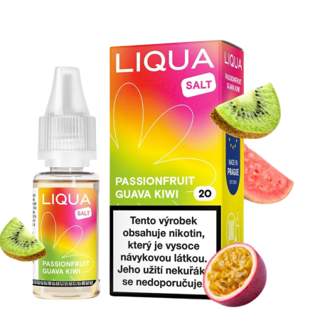 LIQUA Salt Passionfruit Guava Kiwi (Kiwi, marakuja a guava) 10ml