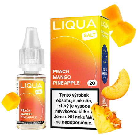 LIQUA Salt Peach Mango Pineapple (Mango, ananas a broskev) 10ml