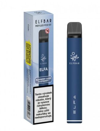 ELF BAR ELFA POD Starter Kit Blueberry Sour Raspberry (borůvka a kyselé maliny) 20mg