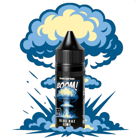 Adam´s Vape Boom Blue Raz Lime (modré maliny s limetkou) 5ML