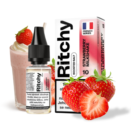 Ritchy Salt STRAWBERRY MILKSHAKE (jahodový milkshake) 10ml