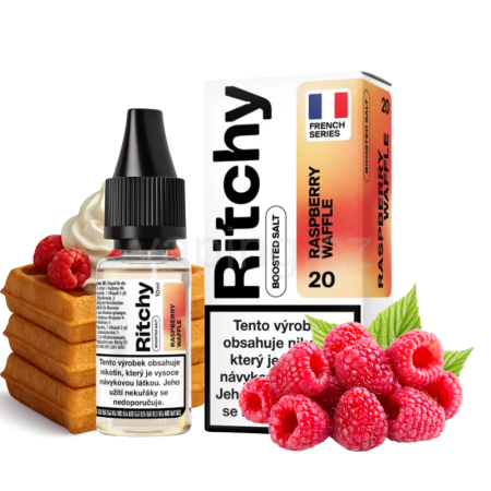 Ritchy Salt RASPBERRY WAFFLE (malinové wafle) 10ml