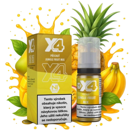 X4 Bar Juice Jungle Fruit Mix (Ovocná džungle) 10ml