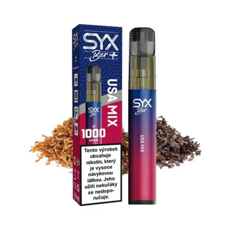 SYX Bar 1000 USA Mix (Americký tabák)