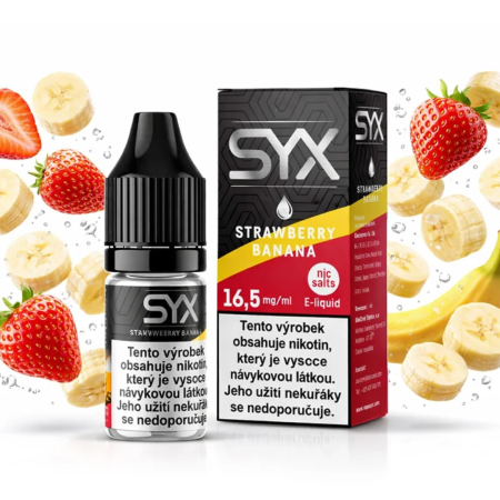 SYX STRAWBERRY BANANA 16,5 mg (jahody a banán) 10ml