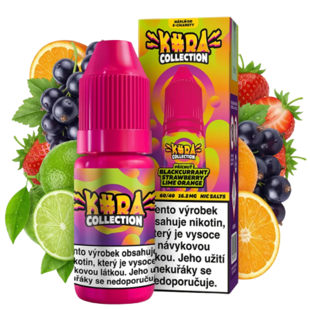 KURA COLLECTION BLACKCURRANT STRAWBERRY LIME ORANGE 16,2MG (černý rybíz, jahoda, limetka, pomeranč) 10ml