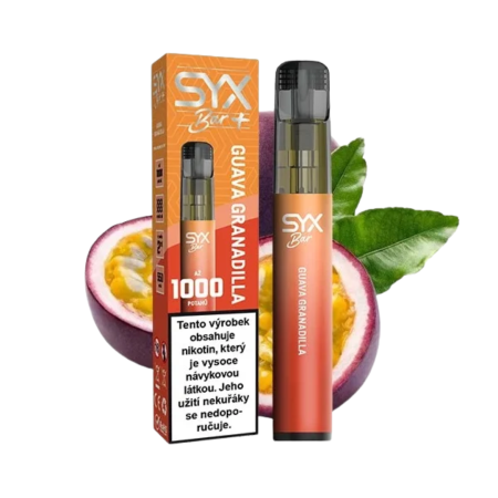 SYX BAR 1000 Guava Granadilla (Exotický Mix Guavy a mučenky) 16,5mg