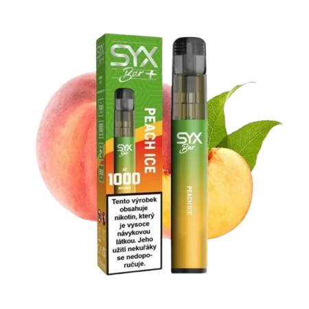 SYX BAR 1000 Peach Ice (Ledová broskev) 16,5mg
