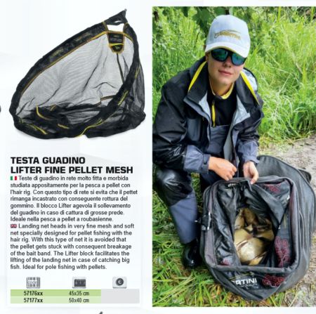 Hlava podberaku FINE PELLET MESH 45X35