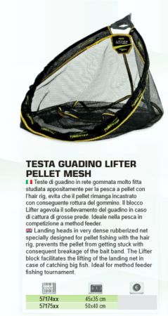 Hlava podberaku LIFTER PELLET MESH 45X35