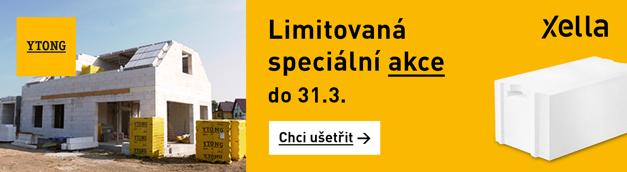 Speciální akce na YTONG - JARO 2026! Chystáte se teď stavět? 